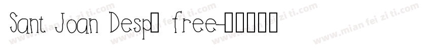 Sant Joan Despí free字体转换